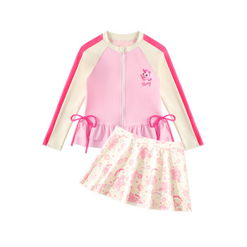 [Small and Medium Children] Split Sunscreen Swimsuit Antibacterial and Antichlorine
