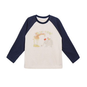 
Little O Dad Baby Boy Baby Summer T-Shirt Long Sleeve Thin Section 2026 New Baby Breathable Sunscreen Parent-Child Blouse