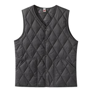 Autumn and winter down cotton vest men's short, thin slim -fitting warm inner biliary, shoulder vest horses horses, wearing inside and outside