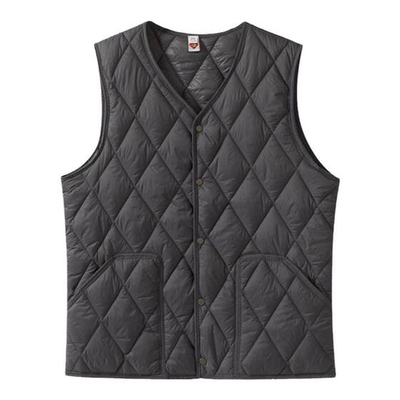Autumn and winter down cotton vest men's short, thin slim -fitting warm inner biliary, shoulder vest horses horses, wearing inside and outside