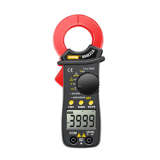 
Binjiang BM822A digital clamp multimeter 400A automatic range ammeter Temperature capacitor frequency package
