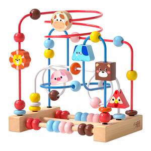 Baby children around the beads 6 skewers 7 eight, 8 months, 8 months, baby toy 0 one year old puzzle 2 Montessori 3 early education
