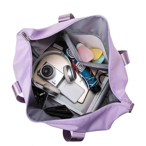 Folding travel bag female short -distance hand -lifting large -capacity fitness bags lightly to be produced and stored on business trips