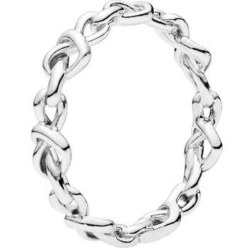 Pandora's niche design ring heart intertwines women
