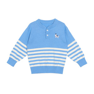 
Little O Dad Baby Boy Baby Retro Striped Sweater Spring and Autumn 2026 New Baby Cotton Sweater