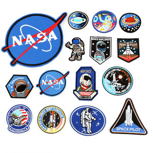 
Space astronaut cloth patches clothes patches embroidery fashion cartoon down jacket pants ripped repair decorative patch