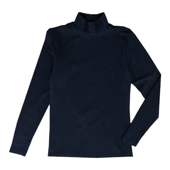 
2026 men's solid color tight-fitting bottoming shirt, high-end semi-high collar, long-sleeved T-shirt, slim middle collar, fleece trend