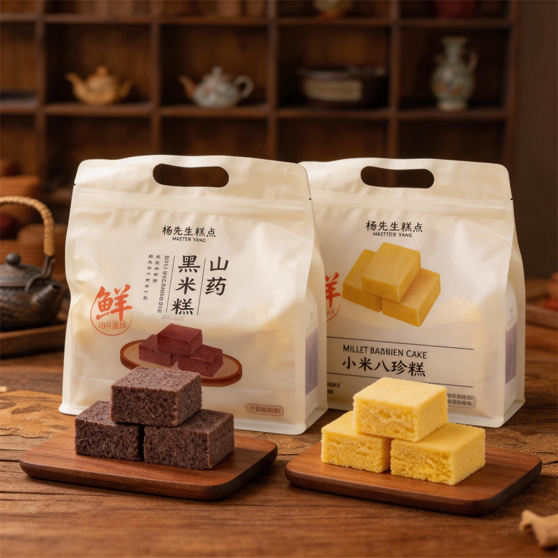 杨先生 小米八珍糕 50g*8袋 下单立减叠加 天猫优惠券折后￥24.9包邮（￥34.9-10）山药黑米糕可选 淘金币可抵扣￥1.67