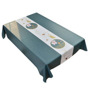 PVC tablecloth waterproof oil -proof simple laundering table cloth and table cloth modern rectangular household anti -hot coffee table cushion