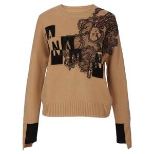 Jane Ai Nuo autumn winter 100%cashmere loose purse sweater color round neck warming sweater ja057621ms
