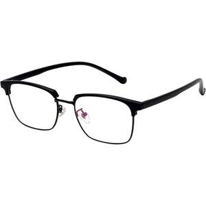 
Half-frame anti-blue radiation glasses frame for men, myopia and women color-changing flat light mirror online can be equipped with eye protection frame