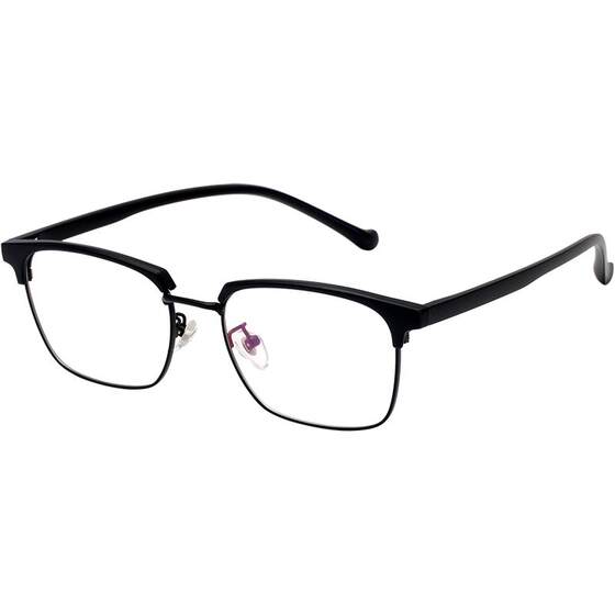
Half-frame anti-blue radiation glasses frame for men, myopia and women color-changing flat light mirror online can be equipped with eye protection frame