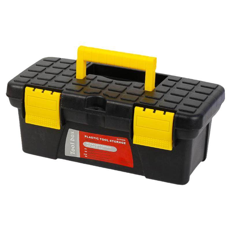 Boîte De Rangement Couture AKOOSY - Plastique Rigide Double Paroi, Poignée Rotative, Fermeture à Clip, Transparente