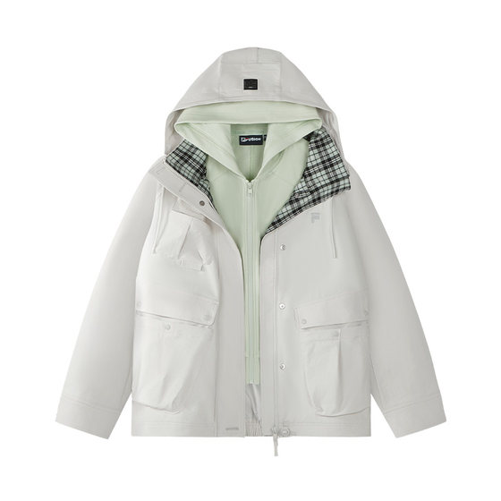 
FILA FUSION Fila trendy brand woven top two-piece set for women 2026 spring new loose three-in-one jacket