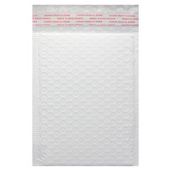 Three-layer thickened matte film white bubble envelope bag