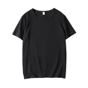 
Summer round neck short-sleeved t-shirt for men solid color casual trendy brand trendy half-sleeved bottoming shirt white inner T-shirt top