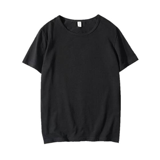 
Summer round neck short-sleeved t-shirt for men solid color casual trendy brand trendy half-sleeved bottoming shirt white inner T-shirt top