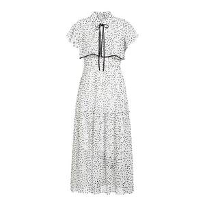 
FIVE PLUS dress women's polka-dot chiffon skirt mid-length pleated high-waist retro women's summer dress