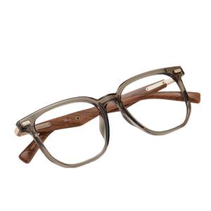 
Shawnlee literary square frame wood grain glasses frame ultra-light glasses frame anti-blue light Danyang glasses with degree myopia
