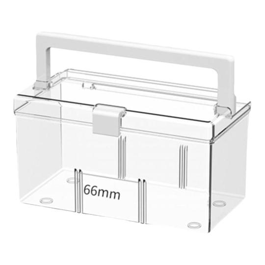 First Aid Box Fiber Fiber Medical Box - 2-Grid Plastic First Aid Kit