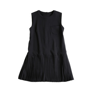 
2025 new autumn imported triacetate dress age-reducing slimming temperament long skirt women's pleated mid-skirt