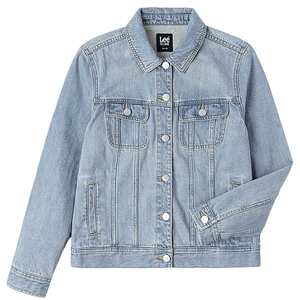
Lee standard version classic lapel light blue women's denim jacket jacket casual trend LWT010853203