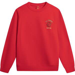 
Xiao Zhan's same style Li Ning Ri Jin Dou Jin丨Sweatshirts for men and women, long-sleeved red tops, spring casual sportswear