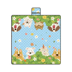 
Thickened picnic mat waterproof and moisture-proof outdoor camping spring outing on the beach portable foldable music festival cushion new style