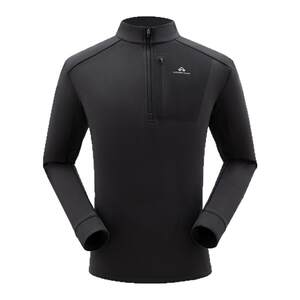 
Pathfinder half-zip pullover sweatshirt for men in spring and autumn high elastic sports hiking mountaineering running cycling long-sleeved T-shirt