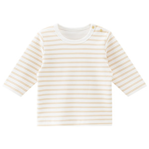 
Wooden cotton men and women baby pure cotton long-sleeved T-shirt tops spring and autumn infant home clothes bottoming shirts spring clothes