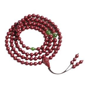 
Cinnabar bracelet with 108 beads for women, genuine official flagship store, original ore multi-circle bracelet, men's rosary necklace
