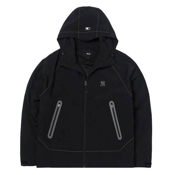 [Self-operated] MLB woven jacket men's and women's hooded mesh sportswear outdoor running jacket 3AWJB0454