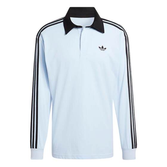 
Ho and the same loose rugby style classic long-sleeved POLO shirt for men and women adidas Adidas clover