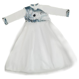 
Children's performance costumes for children's graduation photos, primary school choir performance costumes, recitation graduation girls' guzheng dress