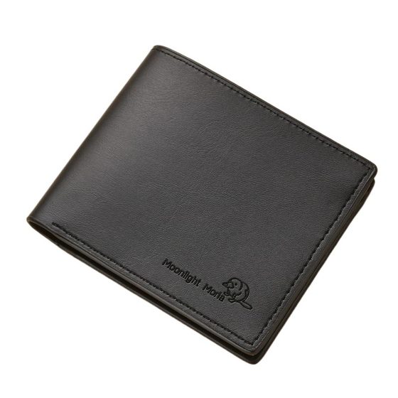 
New men's wallet men's ultra-thin portable short wallet large capacity soft leather clip to carry thin and light documents