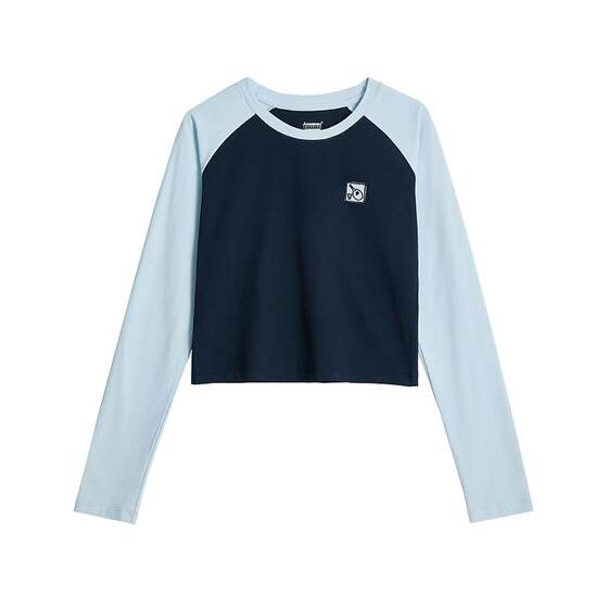 
Kawaskai Kawasaki autumn and winter new round neck long-sleeved T-shirt men's and women's sports badminton training wear sweatshirt