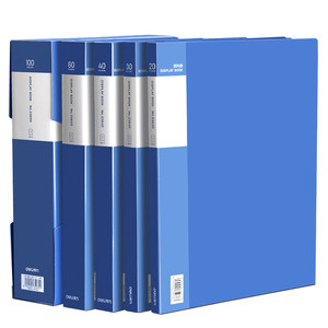 Deli Power Data Faculty Folder A4 File Folder Multi -layer Thicked Folding Multi -Pages Test Paper Storage Bag Pregnancy Receive Book File File Bag Living Page Transparent Page Office Products