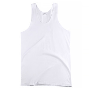 
AB Summer Men's Vest Vermilion Pure Cotton Stretch Close-fitting Sweat Back Sweat Shirt Knitted Simple Cool Hurricane Vest 6041