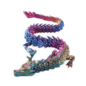 
3D printed dragon joints, dragon body, movable Chinese dragon model, desktop landscaping decoration, cartoon gift toy ornaments