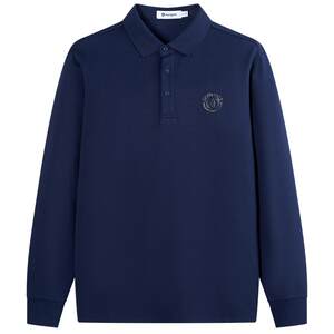 
Navigare Italian small sailboat casual fashion lapel long-sleeved T-shirt men's spring new solid color POLO shirt