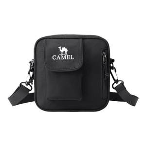 Camel small square bag crossbody bag lightweight shoulder bag portable small bag casual backpack commuting bag