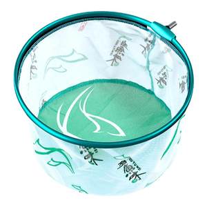 
Xiaofengxian fish flavor alloy net head black pit special large object anti-hook fish net bag integrated molding