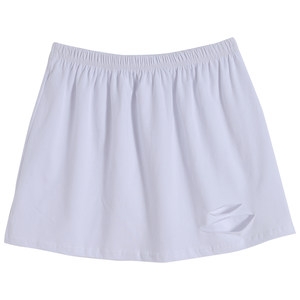 
Women's small white crotch-covering skirt with sweatshirt layered with bottoming artifact butt curtain hem to cover buttocks in spring and autumn