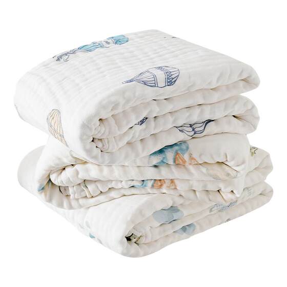 
[Pack of 2] Manxi baby gauze bath towel baby newborn bath towel special for bathing Category A maternal and infant grade