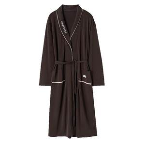 Cat man pure cotton bathrobe four seasons universal autumn and winter new style men's nightgown couple's pajamas yukata battle robe integrated morning robe