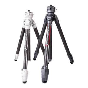 [Lightweight carbon fiber] Keman Light ultra-light full carbon fiber professional camera tripod SLR bracket portable photography and video hydraulic ball integrated double gimbal tripod tripod travel photography