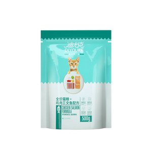 Diyuk cat food full -price full -price general -purpose 4kg chicken salmon flavor 8*0.5kg becomes cat kittens and cat main food

