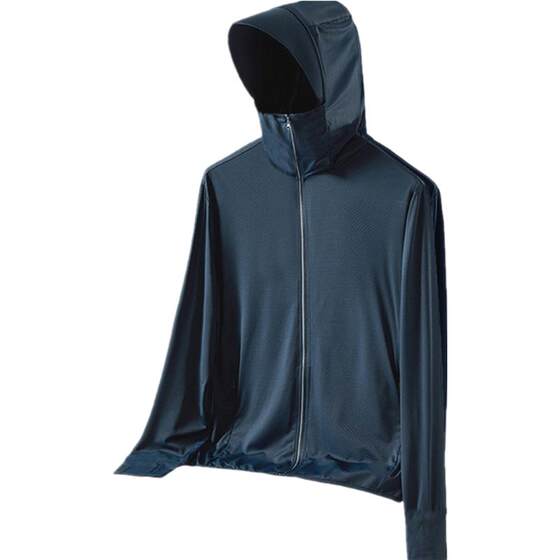 
2026 New Ice Silk Sun Protection Clothing Men's Summer Outdoor Thin Breathable Fishing Jacket Sun Protection Clothing Large Size Loose