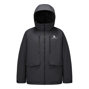 
[Taobao Clearance] Camel Men's and Women's Couple Workwear Cotton Clothes Hooded and Velvet Thickened Waterproof Cotton Coat Jacket