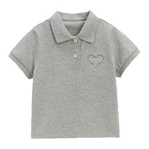 [Pimma Cotton] whitewheat Children's 2025 Summer New Parent-Child Package Family Three Antibacterial Polo Shirt
